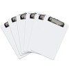 Hongri Plastic Small Clipboard, White Memo Size Clip Board for