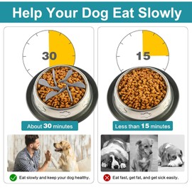 AMSNINK Slow Feeder Hund Silikon, Anti Schling Napf Hund, Antischlingnapf Hunde, Schlingnapf Hunde, Antischlingnapf Hund, Hunde Fressnäpfe Für Hunde Zubehör, Reduzieren Übermäßiges Essen, Schneidbar