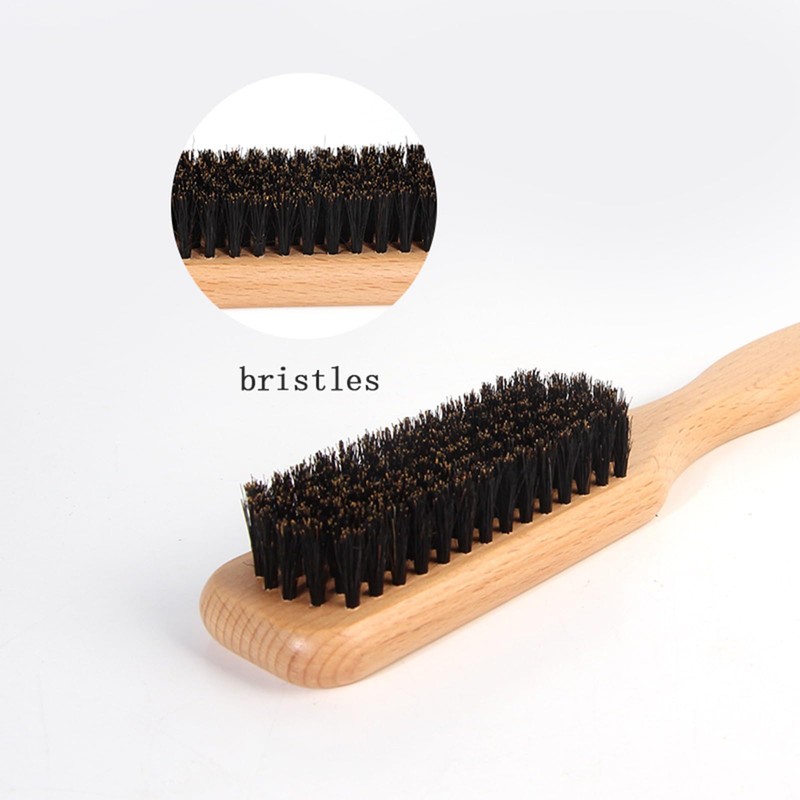 Zestjewel Boar Bristle Slick Back Hair Brush for Sleek Ponytail