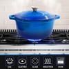 MUELLER HOME 4.5 QT Enameled Cast Iron Dutch Oven, Heavy-Duty