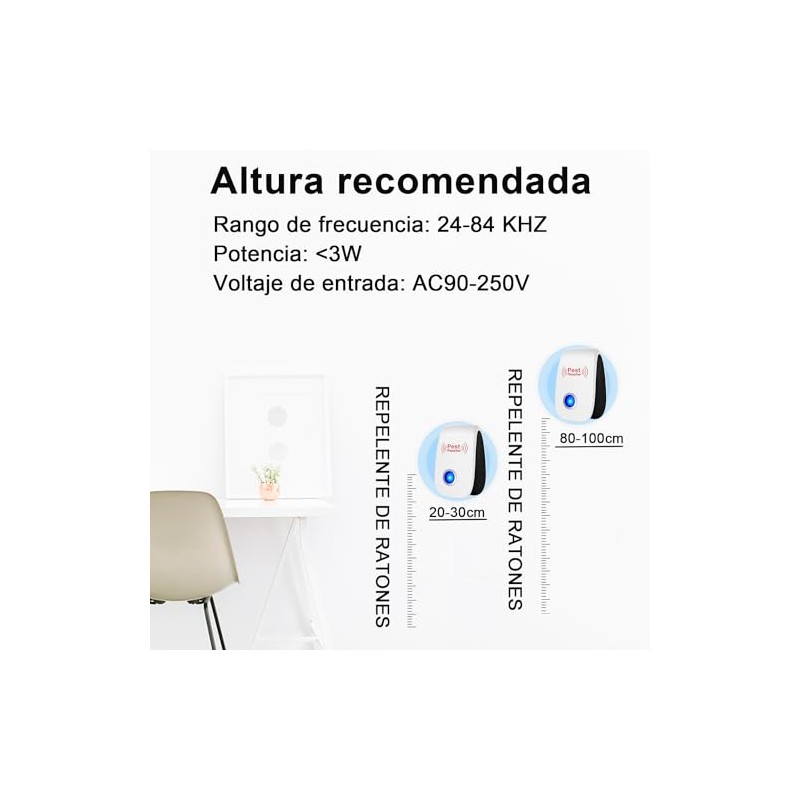Qilay Pcs Ultrasonic Pest Repeller Indoor Electronic
