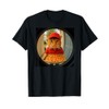 Orange Tabby Cat Pizza Delivery Peephole T-Shirt