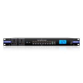 Sound Town Rack-Mountable AC Power Conditioner/Sequencer with 10 Outlets, Protection, Voltage Display, for Stage, Studio, Home Theater (STPS-1028)