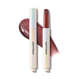 Sheglam Rellenador De Labios Shimmer Lip Gloss, Brillo Labial (Sepia Kiss, 2.3 g)