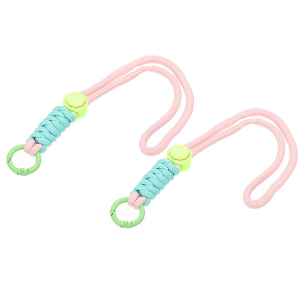 PATIKIL Paracord Lanyard Keychain, 2Pcs Cell Phone Keychain Rope Wrist