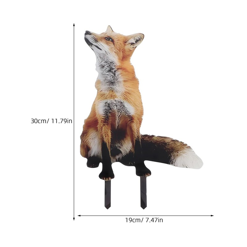 POPETPOP Acrylic Fox Garden Stakes : Fox Lawn Ornaments Garden
