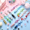 Tondiamo 12 Pcs Beadable Keychains Bars Bulk Blank Beaded Metal