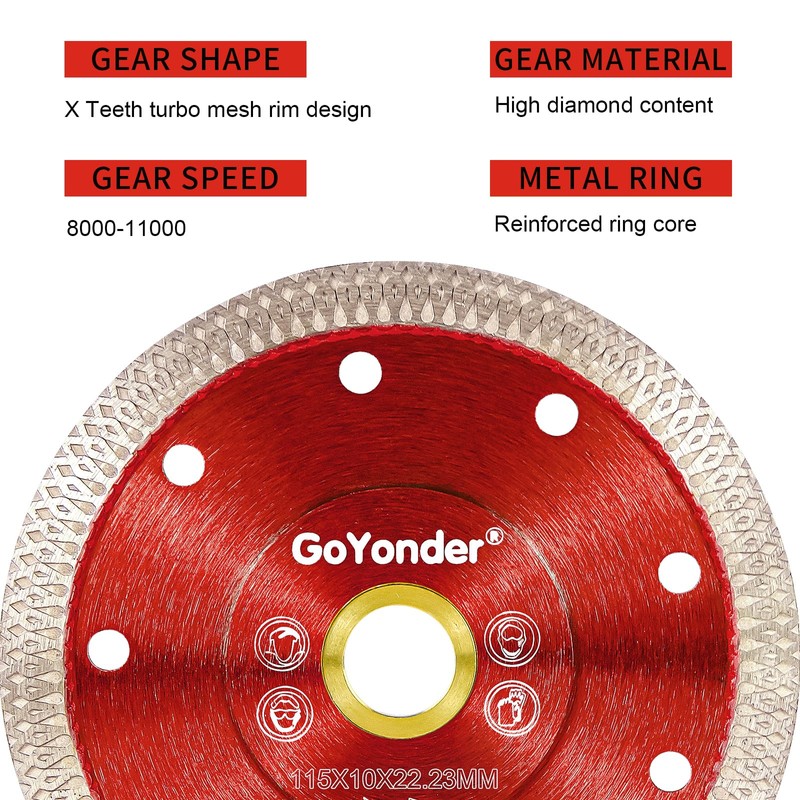 GoYonder Super Thin Grinder Blades Tile Blade, Diamond Saw Blade