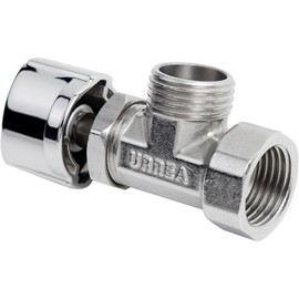 URREA 401CSC Llave de Control Angular Vuelta Completa, Llave de Paso Clásica, Válvula de Latón