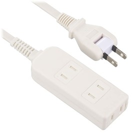 Ohm Electric HS-T33SFW-22 00-1623 OHM Power Strip, Dust Shutter, Anti-Prank Electric Shock, Free Plug, Safety Tap, 3 Sockets, 9.8 ft (3 m), White