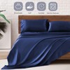 MR&HM Satin Bed Sheets, Full Size Sheets Set, 4 Pcs