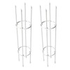 2 Sets Vines Climbing Support Balcony Outdoor Steel Pipe Plant