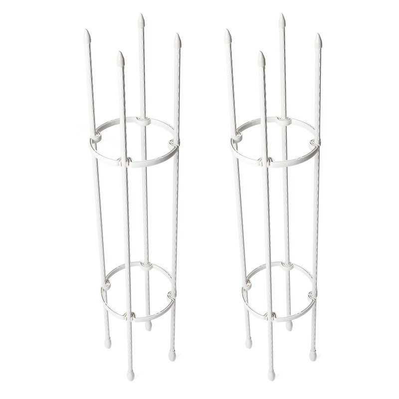 2 Sets Vines Climbing Support Balcony Outdoor Steel Pipe Plant
