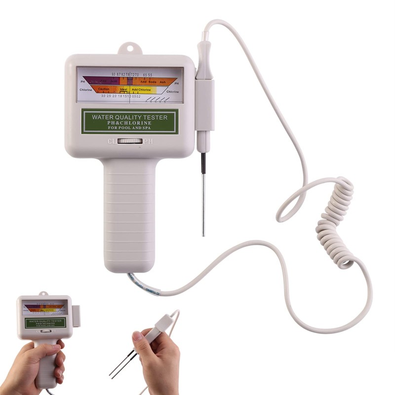 HEEPDD PH Tester Swimming Pool Checker Kit Water Quality Monitor