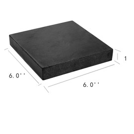 Oudtinx Bloque de goma para banco de joyero, bloque de goma para martillar, moldear, perseguir, aplanar metales (15 cm x 15 cm)