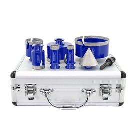 SHDIATOOL Diamond Drill Core Bits,Tile Drilling Core Hole Saw Cutter for Porcelain Marble Ceramic Granite with SDS Plus Adapter 8pcs(20/25/35/50/75/100/2inch/SDS)