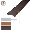Inefa Roof Strips 200 cm Dark Brown Triple-Edged Plastic Gutter