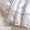 MIYE Wrap Around Ruffled Lace Bed Skirt, Elastic Dust Ruffle