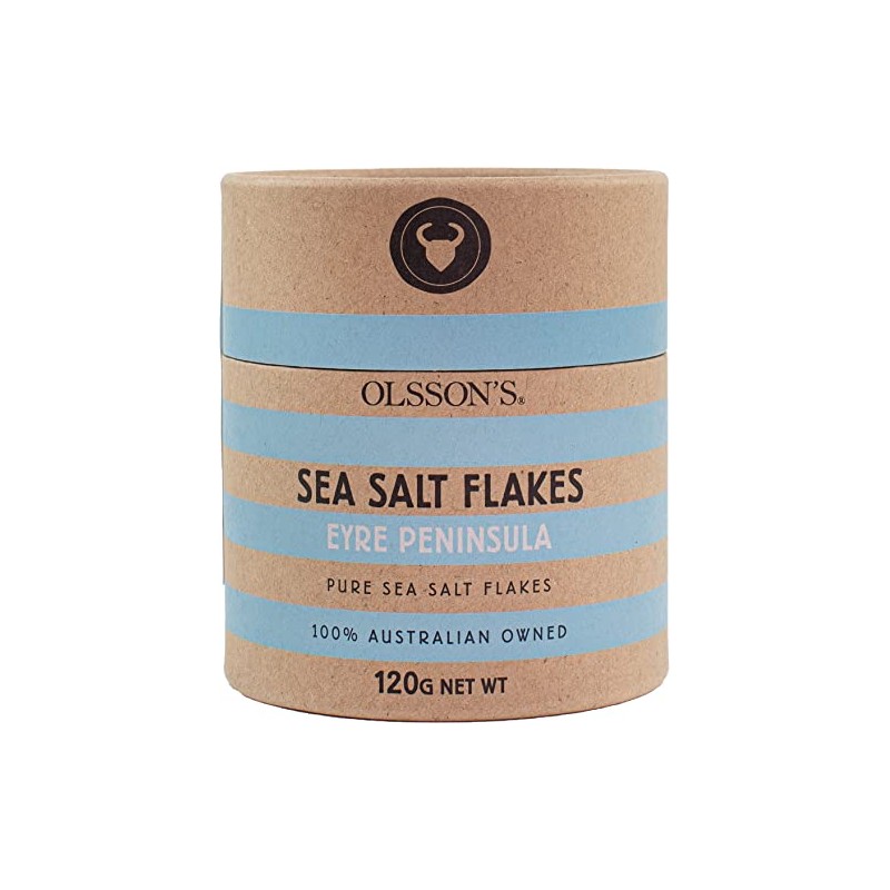 Olssons Eyre Peninsulasea Sea Salt Flakes in Canister 120 g