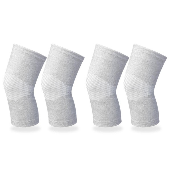 FFDHWU 2 Pairs Of Gray Knee Pads, Warm And Cold-Proof