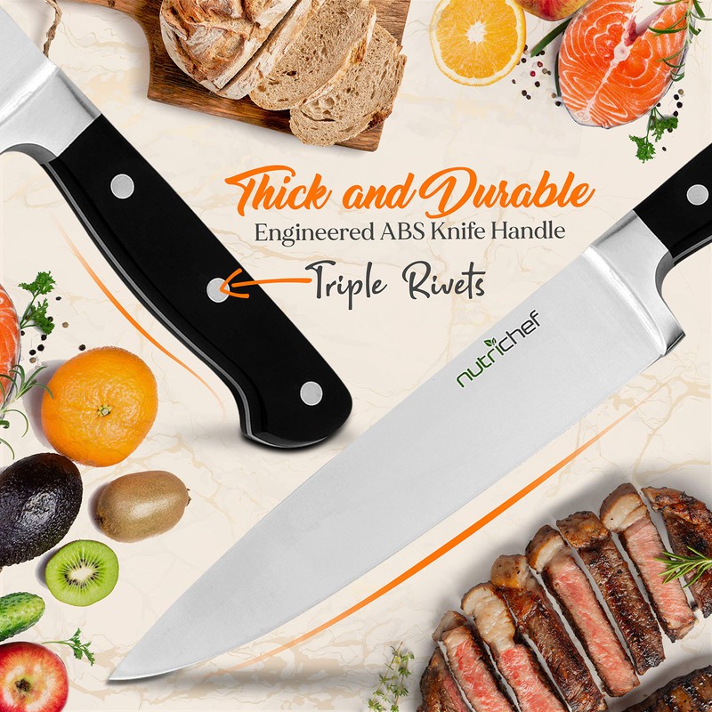 13 Piece Kitchen Knife Set - German Stainless Steel Kitchen