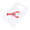 Hemobllo Pack of 100 Lobster Bibs Disposable Plastic Funny Crawfish