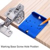DDWT 2 Pack Cabinet Door Hinge Jig Mounting Jig Concealed
