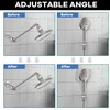 Shower Head Swivel Ball Adapter, Shower Connector Ball Joint, Solid