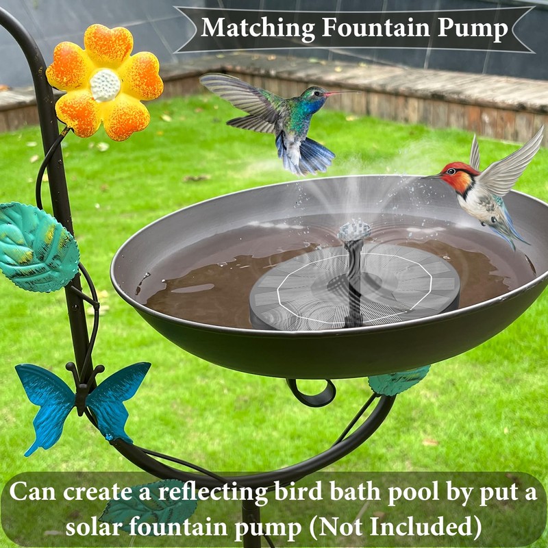 Aifeorzo Free Standing Bird Baths for Outdoors, 58" H Decorative