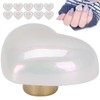 10pcs Heart Beads Imitation Pearls Beads Nail Art Decoration DIY