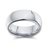 Plain Simple Wide Dome Couples Titanium Wedding Band Ring for