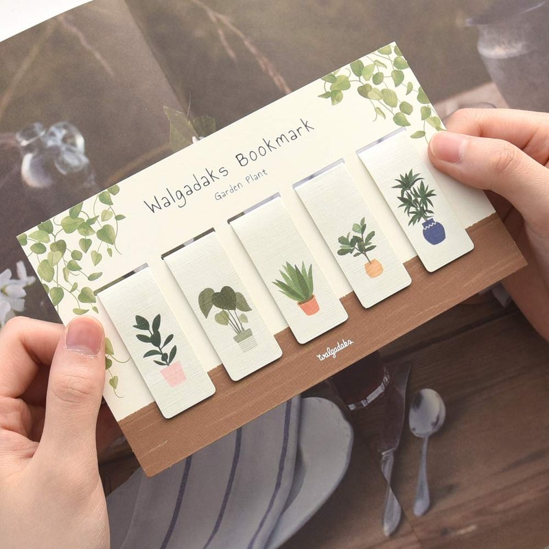 Monolike Magnetic Bookmarks Garden Plant, Set of 5