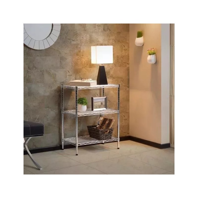 HDX o HYPER TOUGH Estante Anaquel Cromado 3 Niveles 340