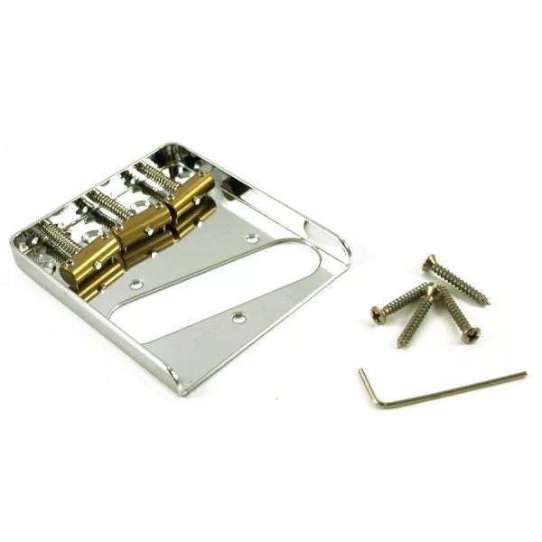 Wilkinson TELECASTER CHROME BRIDGE WITH COMPENSATED BRASS SADDLES TELE