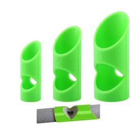 Pipe Insulation Cutting Rail, Molded Foam Pipe Cutting Tool with 15mm, 22mm, 28mm Insulation Cutting Fixture for Home/Industrial/Commercial Pipe (3PCS Green)