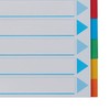 Esselte A4 Card File Dividers. 10 Parts Coloured Folder Dividers
