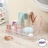 STORi Audrey Clear Vanity Makeup Organizer | 15-Compartment Holder for
