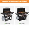 Barbqtime Griddle Grease Catcher for Blackstone with 12 Pack Disposable