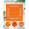 Cutecrop 200 Pcs Paisley Bandanas Bulk Unisex Cowboy Bandanas Novelty