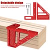 CHmiss 3D Multi-Angle Measuring Ruler, 22.5-90 Degree Aluminium Alloy 3D
