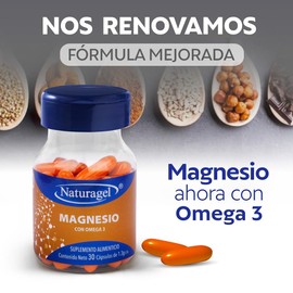 Naturagel Óxido de Magnesio con Omega 3 – Cápsulas | 30 piezas