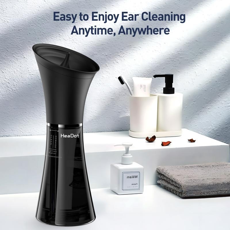 HeaDot Electric Ear Wax Removal - Water Spray,Rechargeable,Temp Detection,IPX7 Waterproof,Effective