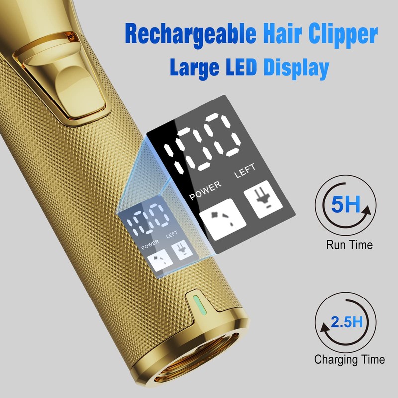 FADEKING® Professional Hair Clippers for Men - Cordless Barber Clippers