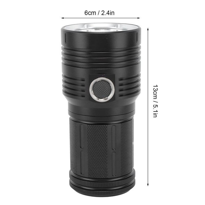 Strong Light Flashlight 10000LM 300‑500 Meters LED 4 Modes Rechargeable