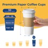 Fit Meal Prep 50 Pack 20 oz Disposable Coffee Cups