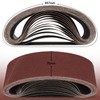 STEBRUAM Sanding Belt 75 x 457 Grit 40 Pack of