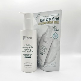 메이크프렘 저자극 비건 클렌징밀크 200ml+100ml 리필기획 Makeprem Low-irritation Vegan Cleansing Milk 200ml + 100ml Refill Set, 300ml × 1개