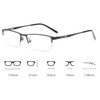 laureles Photochromic Reading Glasses for Men Business Square Metal Half