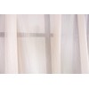 Straight lace curtain for bay window pinstripe pastel orange width