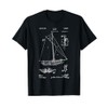 Vintage Patent Print 1929 Retro Sailboat Blueprint Drawing T-Shirt